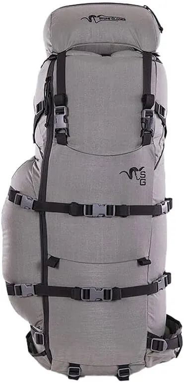 Stone Glacier Sky Archer 6400 Backpack with Xcurve Frame, 6400 2500 Cubic Inches, Foliage, Large, Hydration Compatible, Internal Spotting Scope Pocket, Made in USA (50076-FG-L)