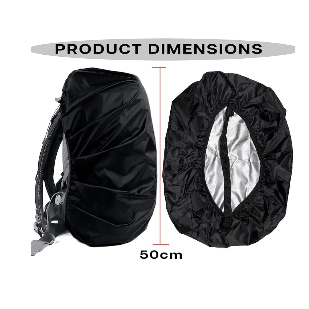 Storite 2 Pack Dust & Rain Cover For Standard Backpack With Pouch (30L-35L,Black)