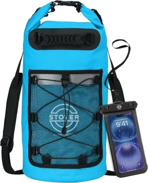STOVER 5/10/25/30/40/55L Waterproof Backpack- Floating Dry Bag for Kayaking, Travel, Beach, Hiking, & Camping, Men/Women