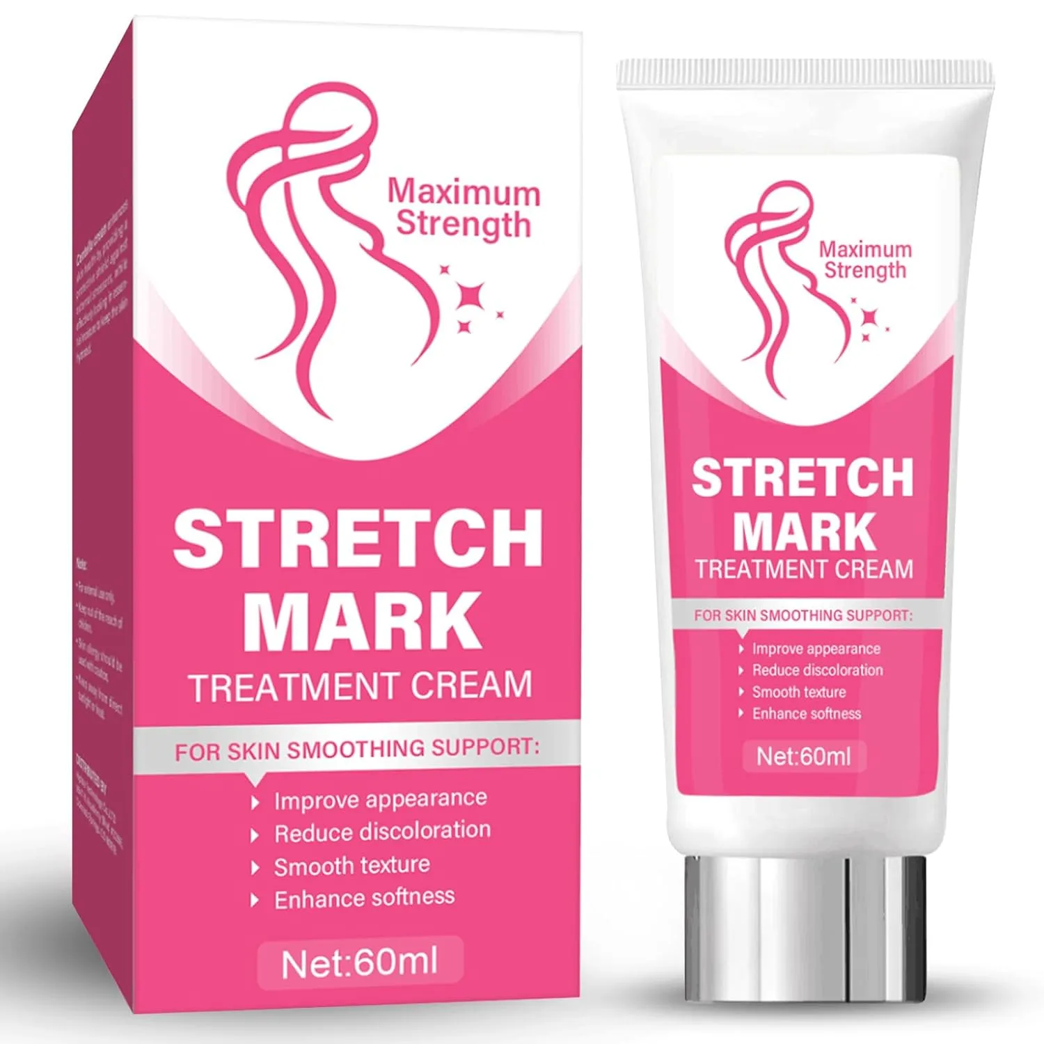 Stretch Mark Cream for Pregnancy, Advanced Stretch Marks Removal, Helps Prevent and Treat Stretch Marks, Smooth and Firm the Skin, 2.1 Oz, 648U