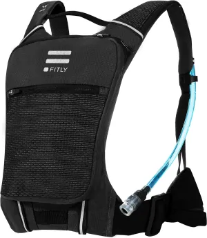 Sub90 Running Hydration Vest - Running Pack with Phone Holder, Storage, Thoracic Belt - Unisex Running Vest - Carry Personal Items - Lightweight Hydration Backpack (Black, XS-S)