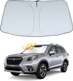 Sun Shade Sunshade Windshield Cover for 2019-2023 2024 2025 Subaru Forester Accessories, Front Window Sun Visor Protector Foldable Blocks UV Rays Keep Your Car Cooler