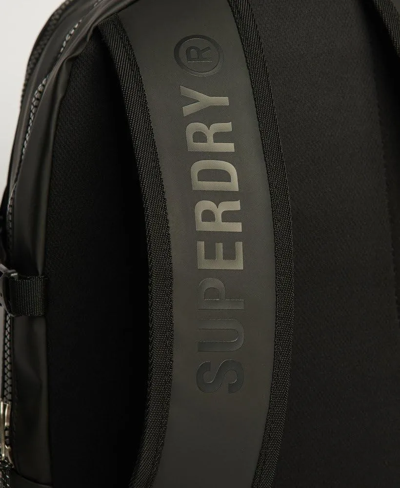 Superdry Womens Tarp Rucksack, Classic Hiking-Inspired Design Black/Black Size One Size