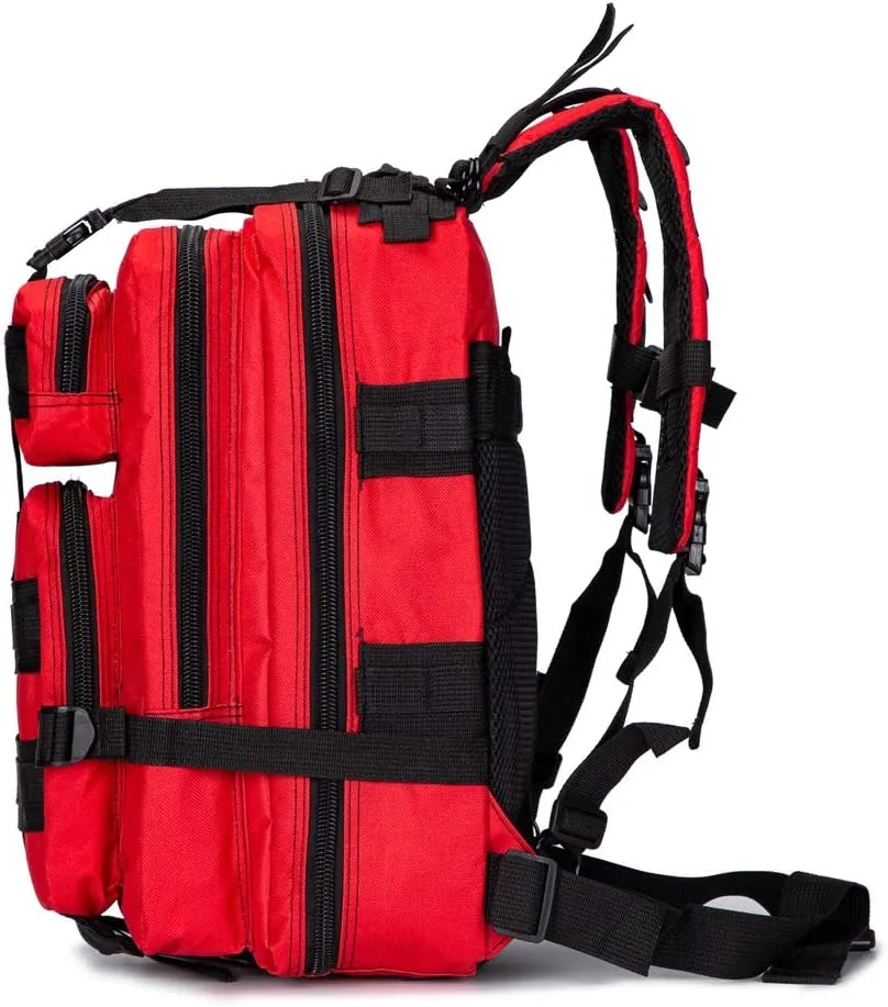 Tactical First Aid Bag MOLLE EMT IFAK Backpack Trauma First Aid Responder Medical Utility Military Rucksack Emergency (Green)