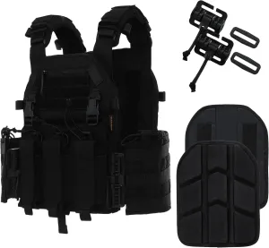 Tactical Molle Vest for Men Adjustable for Adult Airsoft Vest Military Training Hunting and Gaming