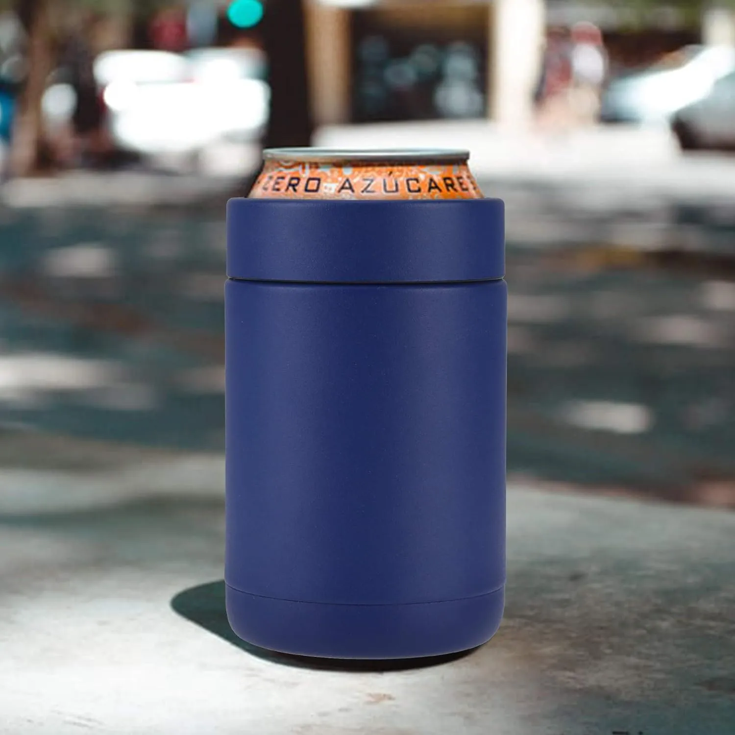 Tahoe Trails 12 oz Stainless Steel Double Wall Vacuum Insulated Can Cooler (Blue)