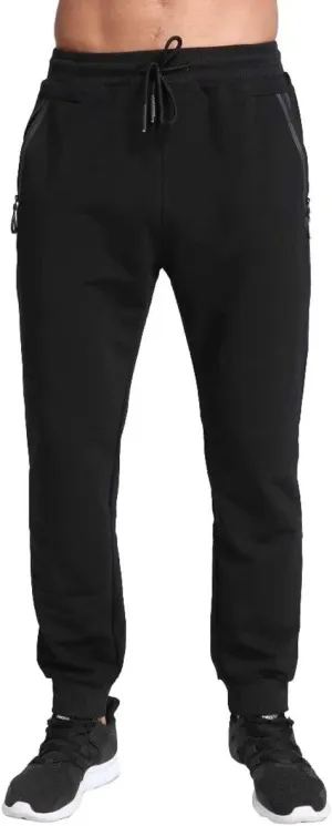 Tansozer Men's Lightweight Joggers Casual Slim Sweatpants Track Pants with Zipper Pockets