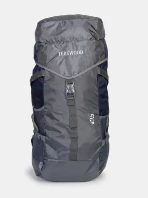 Teakwood Black Solid Rucksack - Grey