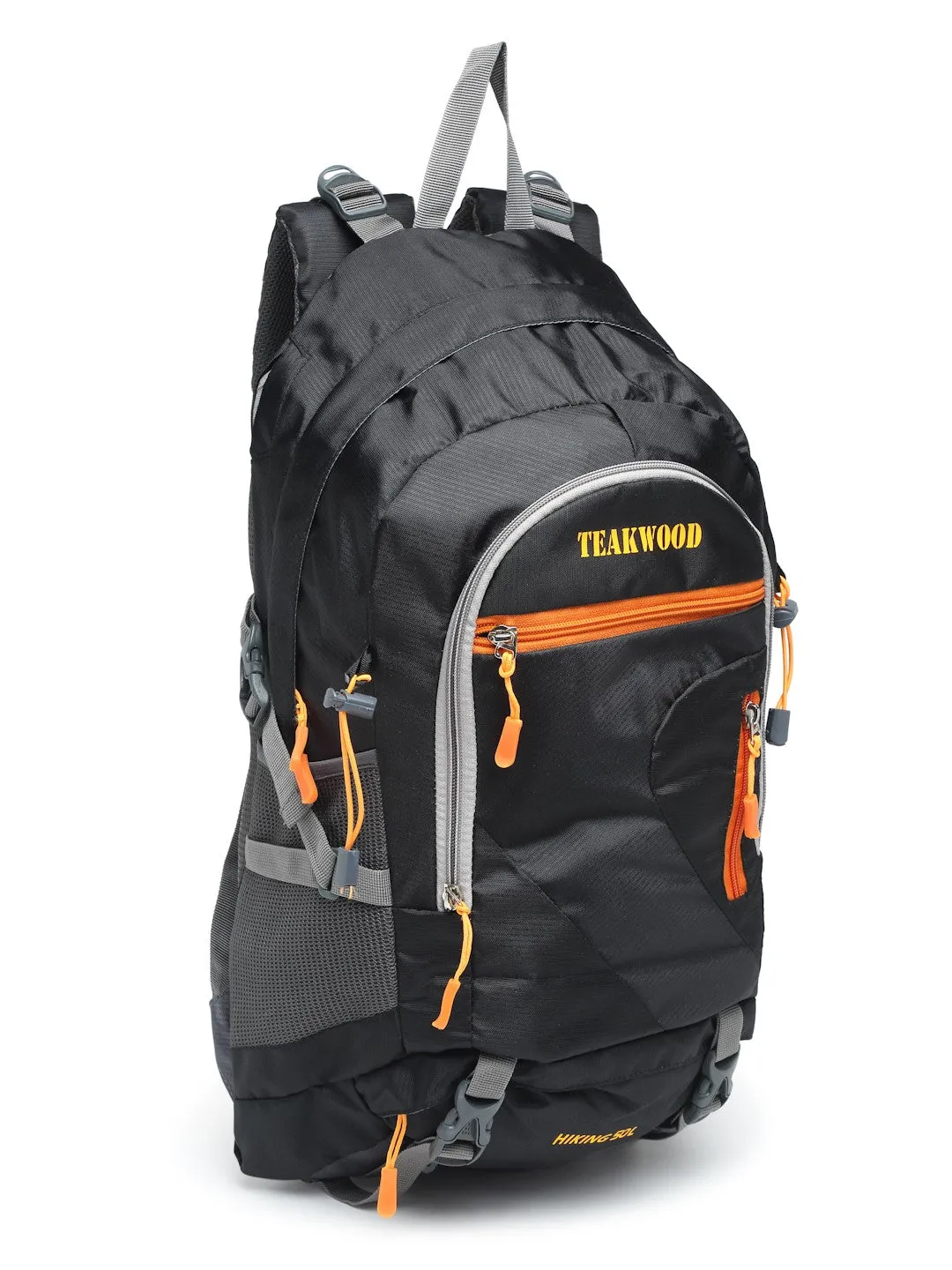 Teakwood Genuine Polyester Rucksacks - Black