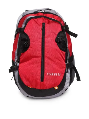 Teakwood Genuine Polyester Rucksacks - Red