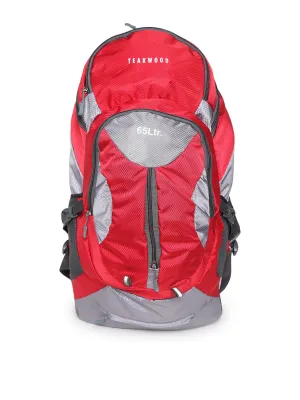 Teakwood Genuine Polyester Rucksacks - Red