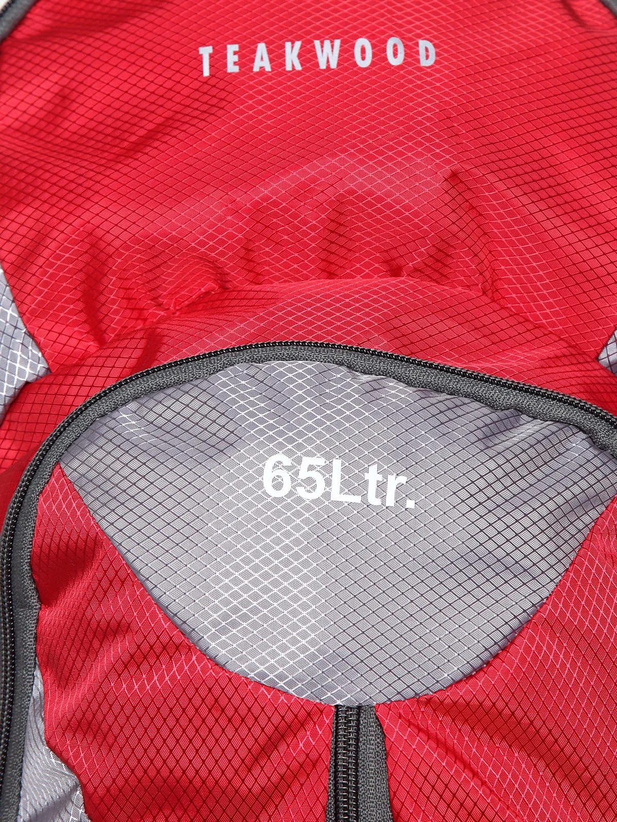 Teakwood Genuine Polyester Rucksacks - Red