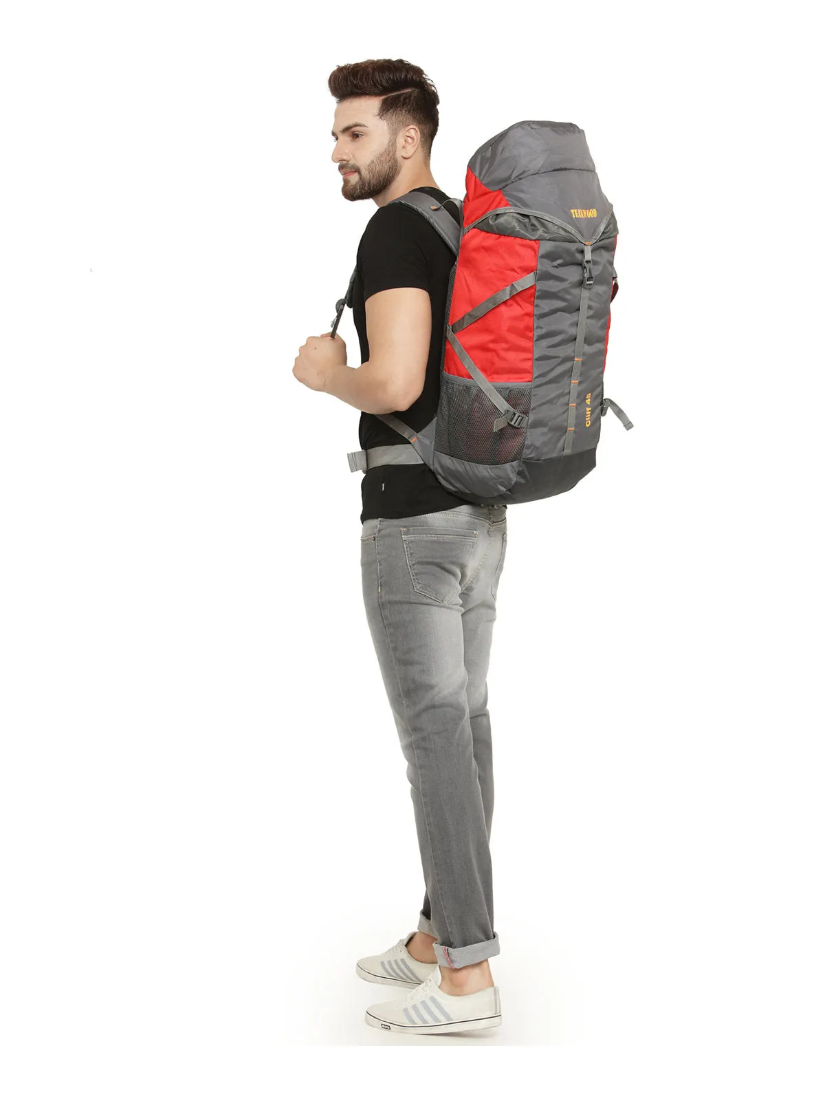 Teakwood Polyester Red Rucksack