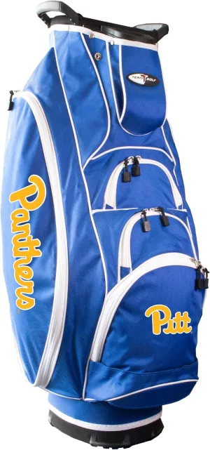 Team Golf NCAA Pittsburgh Albatross Golf Bag Lightweight, 10-Way Club Divider, Spring Action Stand, Insulated Cooler Pocket, Velcro Glove and Umbrella Holder & Lift Assist Handles