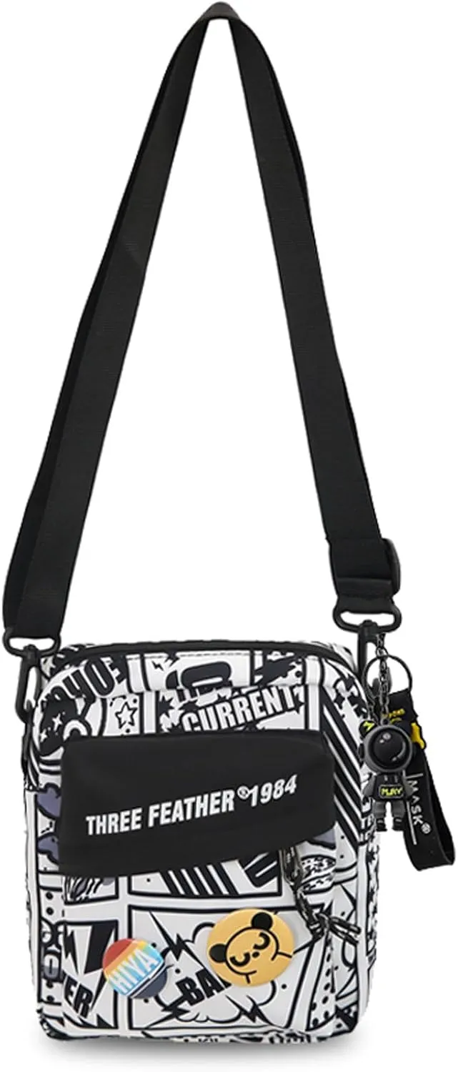 Teclado Fashion Small Crossbody Bag with Cute Accessories Mini Casual Shoulder Bag with Pendants Purse Travel Daypacks