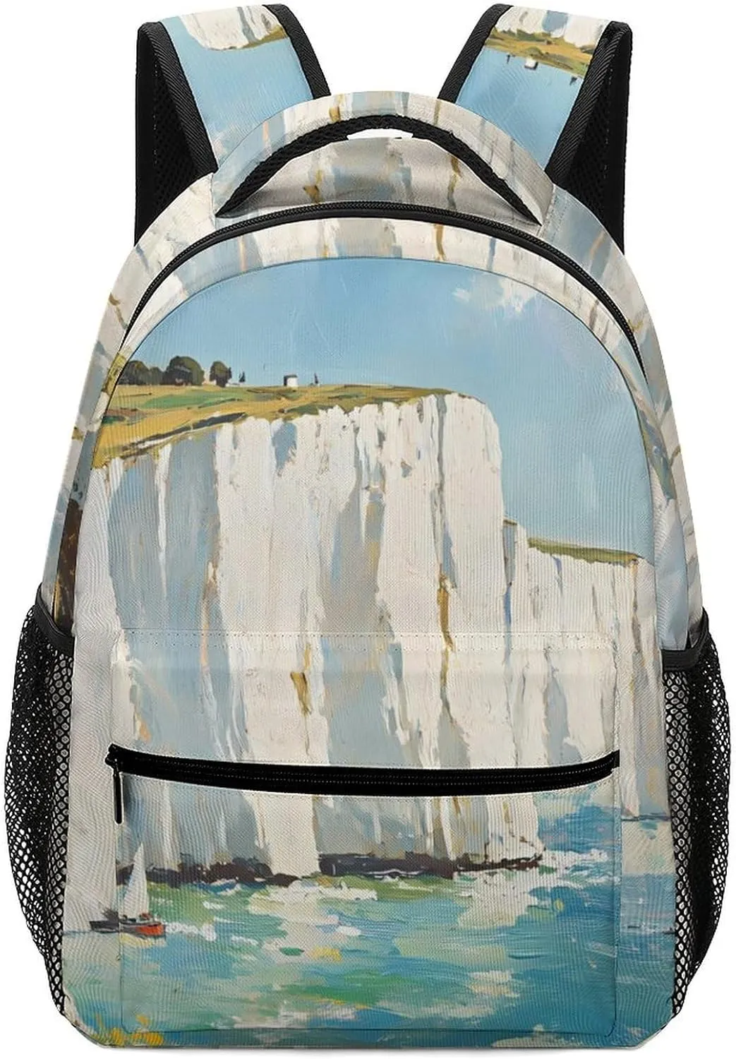 The White Cliffs of Dover Fashion Backpack with Little Whistle Shoulders Daypacks Lightweight Laptop Bag Travel Gear