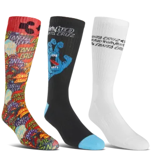 ThirtyTwo X Santa Cruz Socks 3-Pack