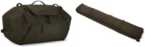 Thule RoundTrip Snow Duffel 80L & RoundTrip Ski Roller 192cm Bundle - Winter Sports Gear Transport Set