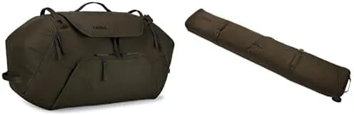 Thule RoundTrip Snow Duffel 80L & RoundTrip Ski Roller 192cm Bundle - Winter Sports Gear Transport Set
