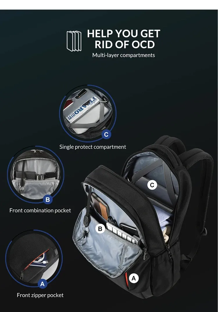 Tigernu New Multifunction Anti theft Men Backpack Bag USB Charging Travel Backpacks Male Laptop Backpack Bag  For Teens Rucksack