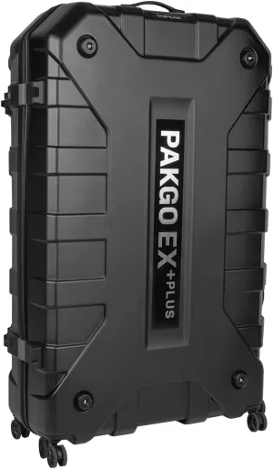 Topeak PakGo EX Plus Hard Shell Bike Travel Case – Lightweight & Protective Bicycle Luggage with Wheels, Fits Most Road, Gravel & Triathlon Bikes – Includes Internal Frame, Straps & Accessories