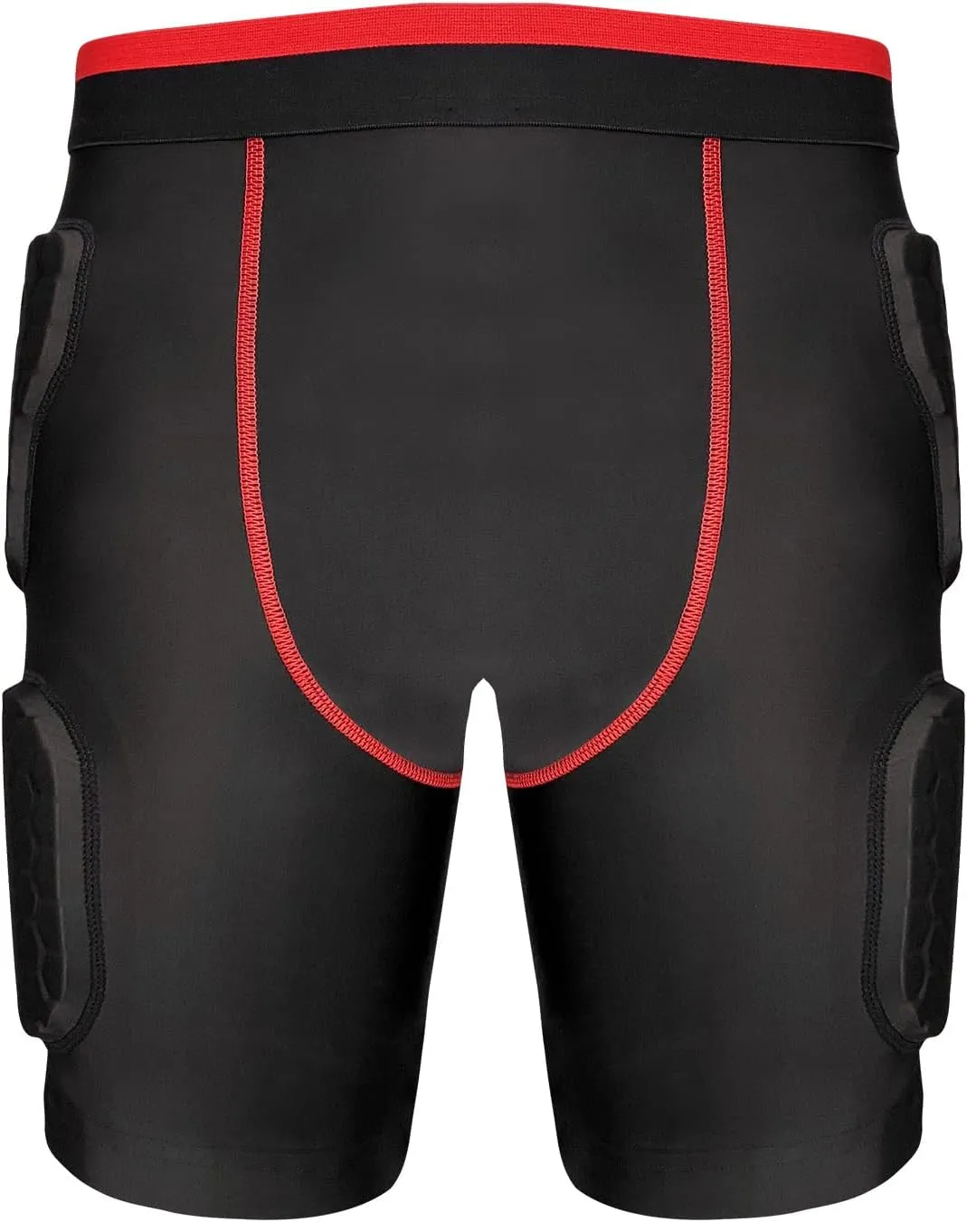 Topeter Men’s Padded Shorts Skate Compression Short Basketball Hip Protective Underwear