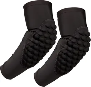 Topeter Padded Arm Sleeves Youth Compression Elbow Pads 1 Pair Basketball Shooter Sleeves