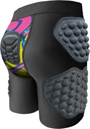 Topeter Youth Slider Shorts - Boys & Girls Protective Hip & Butt Padded Short Pants