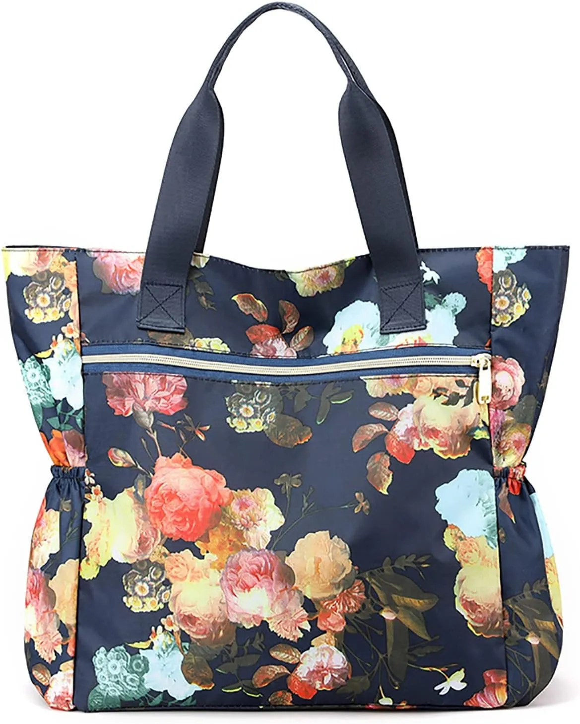 Tote Bag For Women Large Lightweight Nylon Shoulder Handbags And Travel Work Purse Wheeled Tote Bags