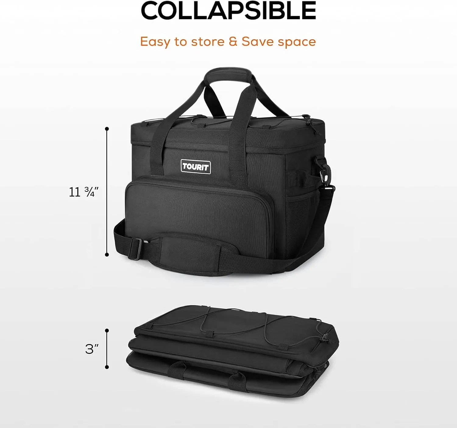 TOURIT Cooler Bag 24/35/46-Can Insulated Soft Cooler Portable Cooler Bag 14.6/24/32L Large Lunch Cooler for Picnic, Beach, Work, Trip