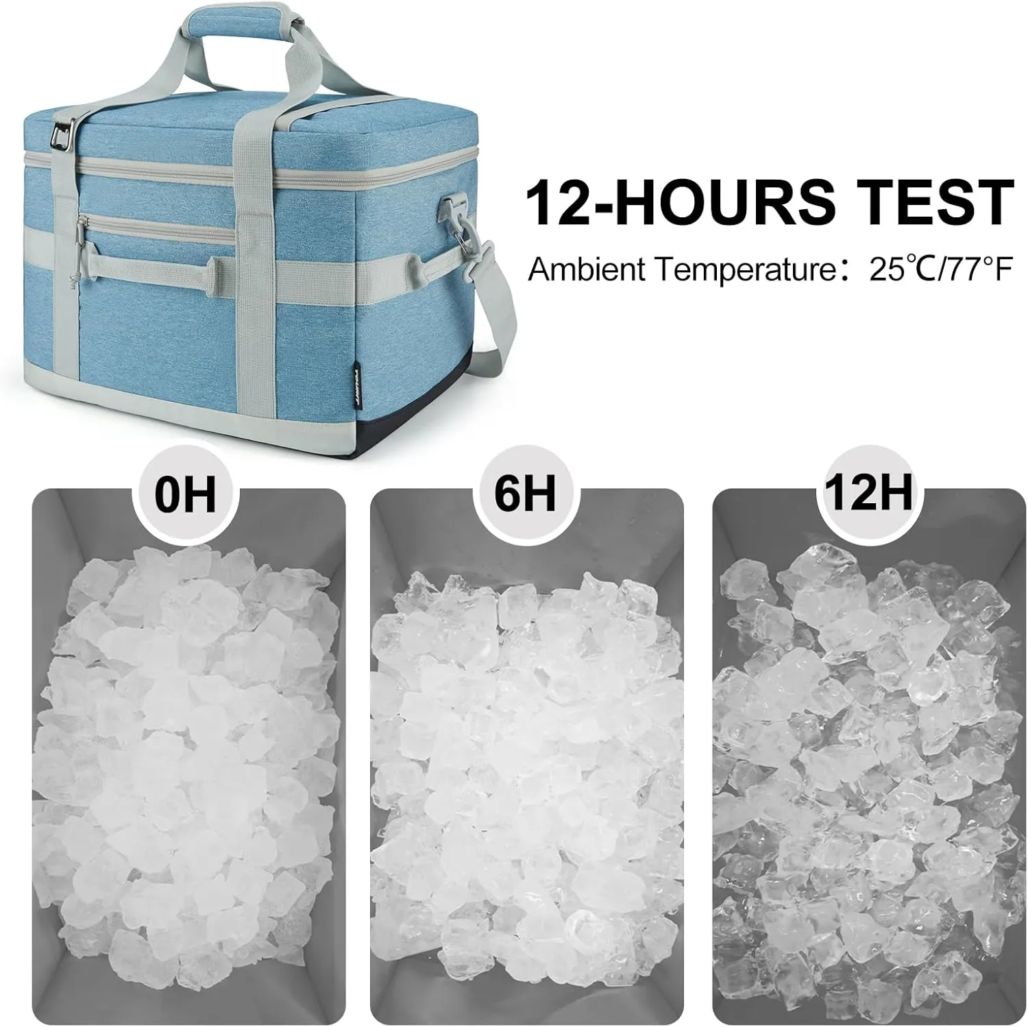 TOURIT Cooler Bag 48/60 Cans Insulated Soft Cooler Large Collapsible Cooler Bag 32/40L Lunch Coolers for Picnic, Beach, Work, Trip