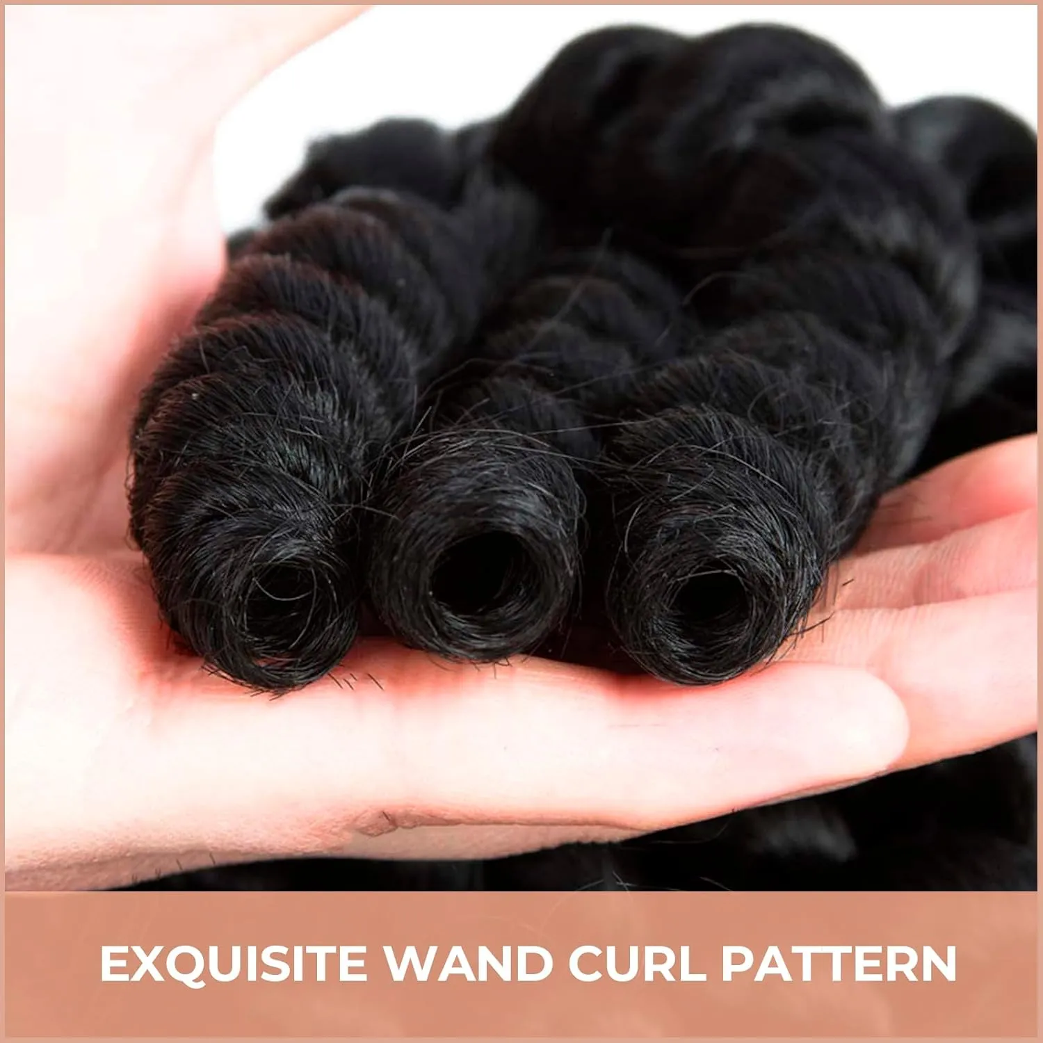 Toyotress Wand Curl Crochet Hair - 6 Inch 6 Packs Light Brown Jamaican Bounce Crochet Hair, Short Bob Curly Crochet Braids Bouncy Curls Synthetic Braiding Hair Extensions (6 Inch, #4-6P)
