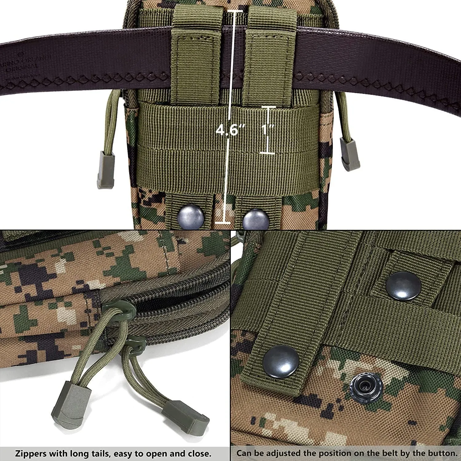 TrailVault MOLLE Tactical Waist Pack – Compact Carry for Mission-Ready Mobility