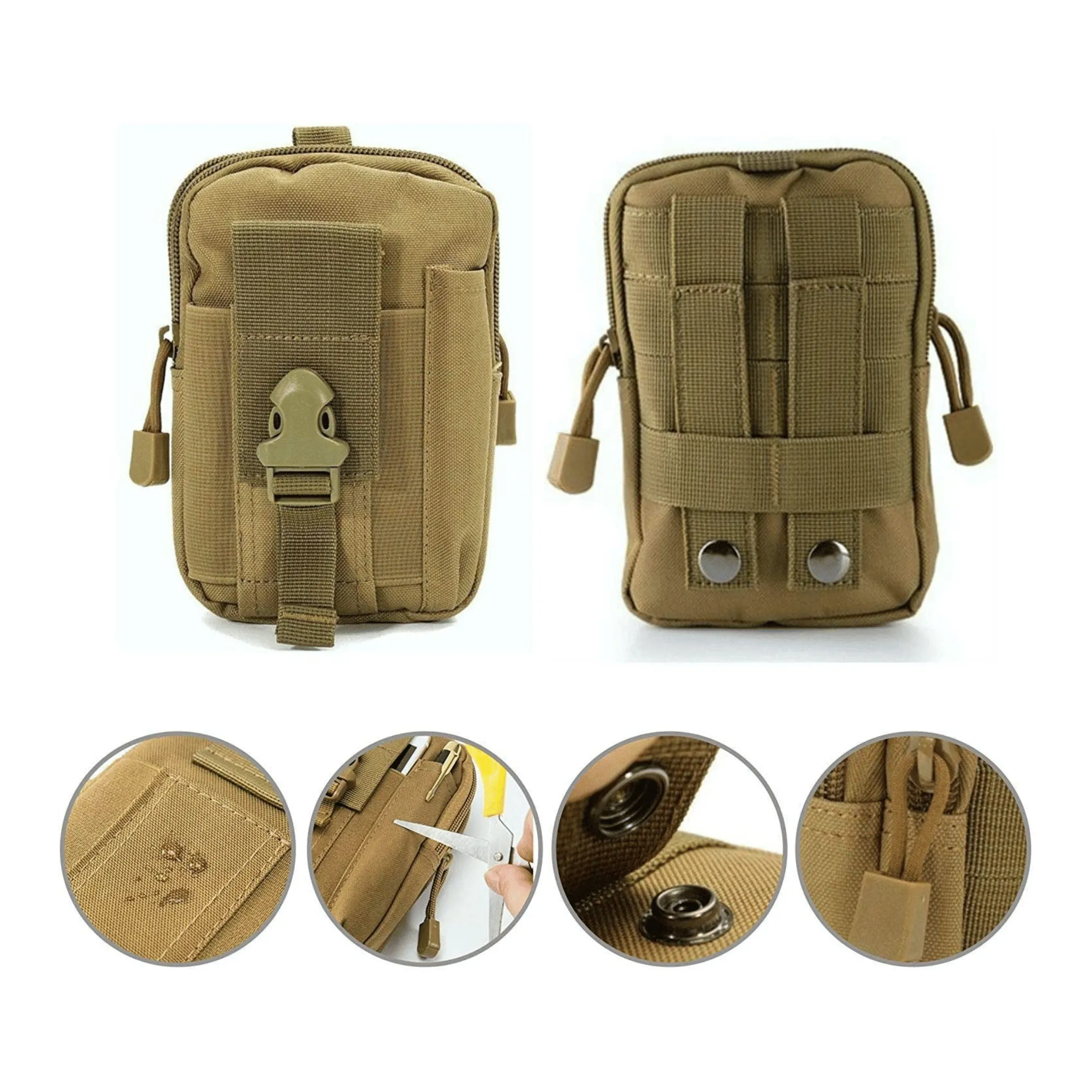TrailVault MOLLE Tactical Waist Pack – Compact Carry for Mission-Ready Mobility