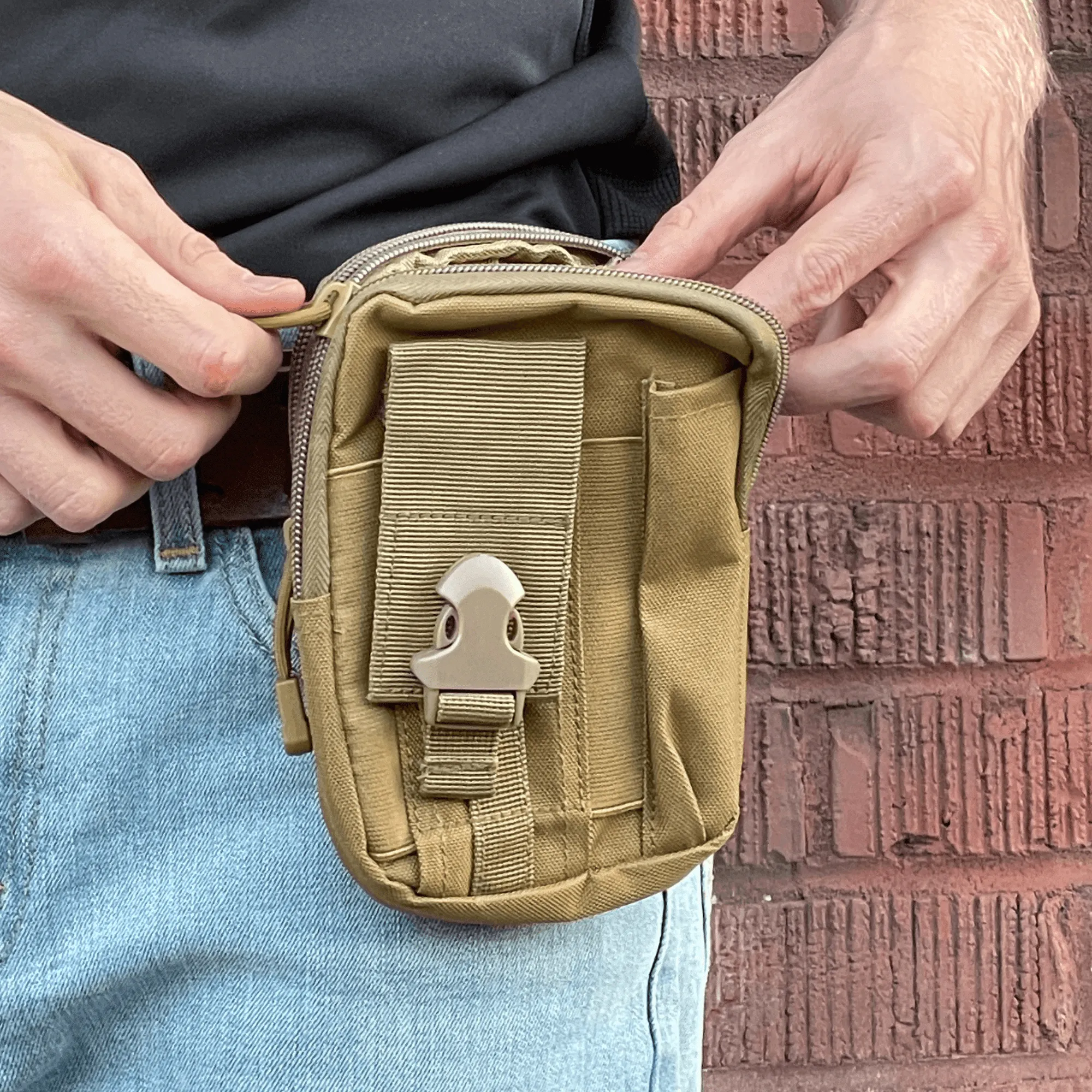 TrailVault MOLLE Tactical Waist Pack – Compact Carry for Mission-Ready Mobility