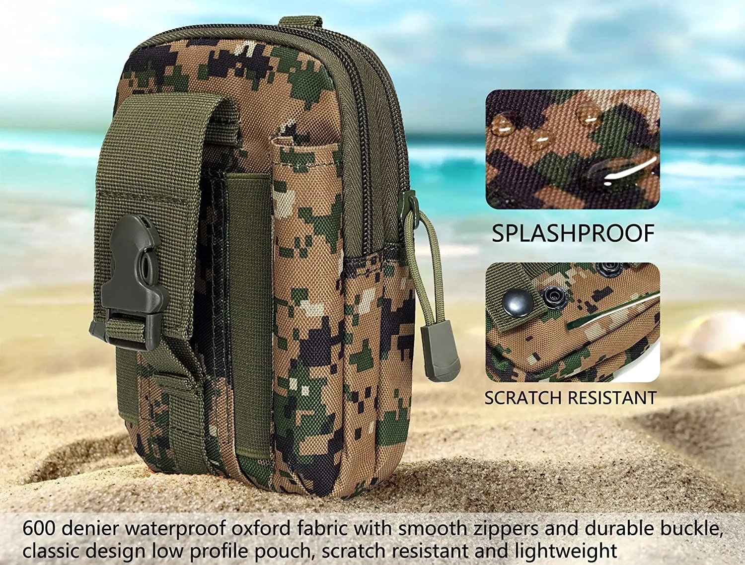 TrailVault MOLLE Tactical Waist Pack – Compact Carry for Mission-Ready Mobility