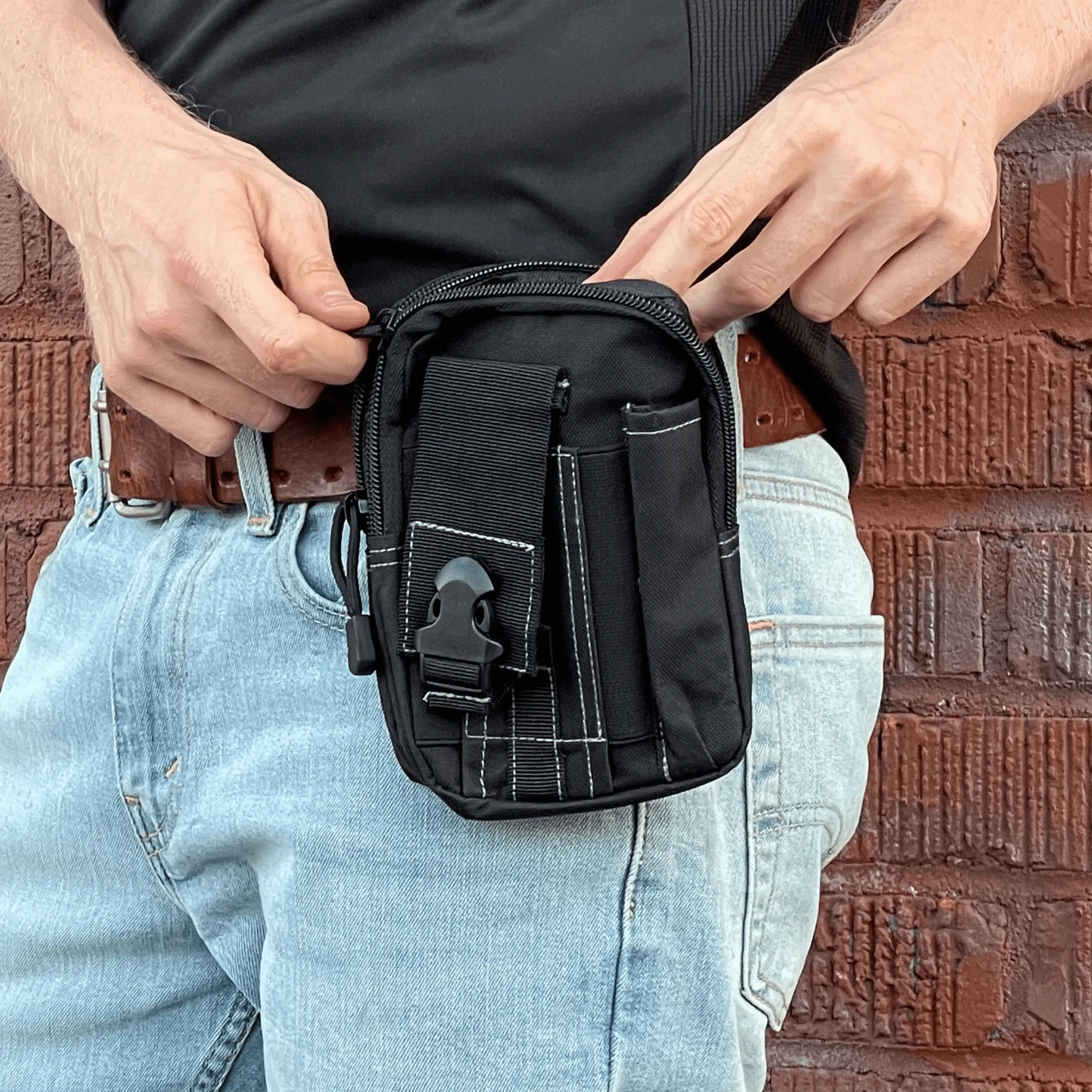 TrailVault MOLLE Tactical Waist Pack – Compact Carry for Mission-Ready Mobility