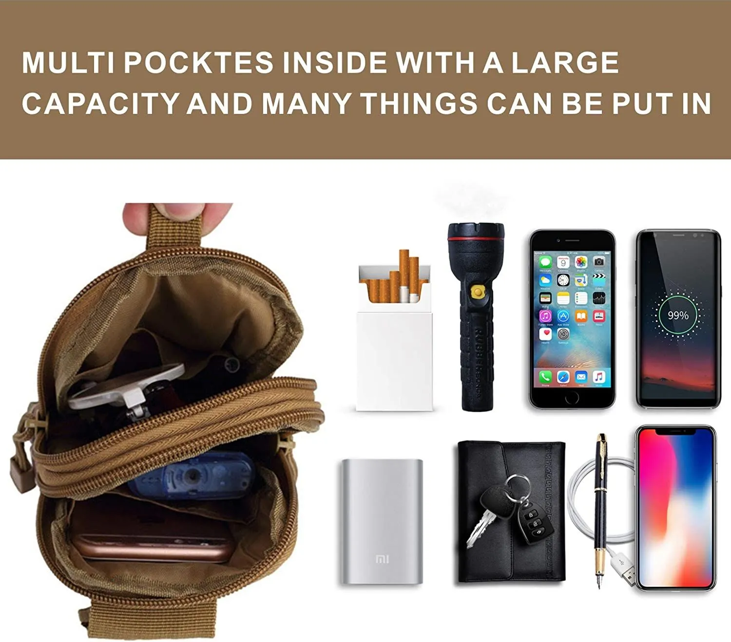 TrailVault MOLLE Tactical Waist Pack – Compact Carry for Mission-Ready Mobility