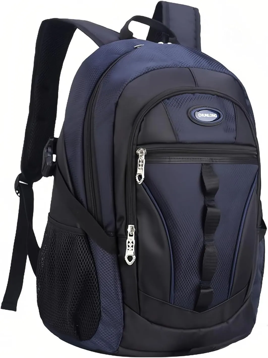 Travel Backpack Anti Theft Rucksack Nylon Waterproof Sports Backpack Mountaineering Backpack Ergonomic Backpack Hiking (Dark Blue,18.×13×8inch)