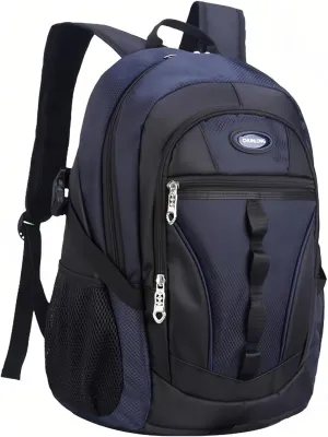Travel Backpack Anti Theft Rucksack Nylon Waterproof Sports Backpack Mountaineering Backpack Ergonomic Backpack Hiking (Dark Blue,18.×13×8inch)
