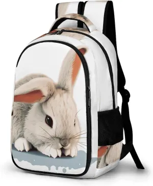 Travel Backpack for Men Women Casual Daypack Cry Rabbit Laptop Backpack Computer Bag Lightweight Shoulder Bag