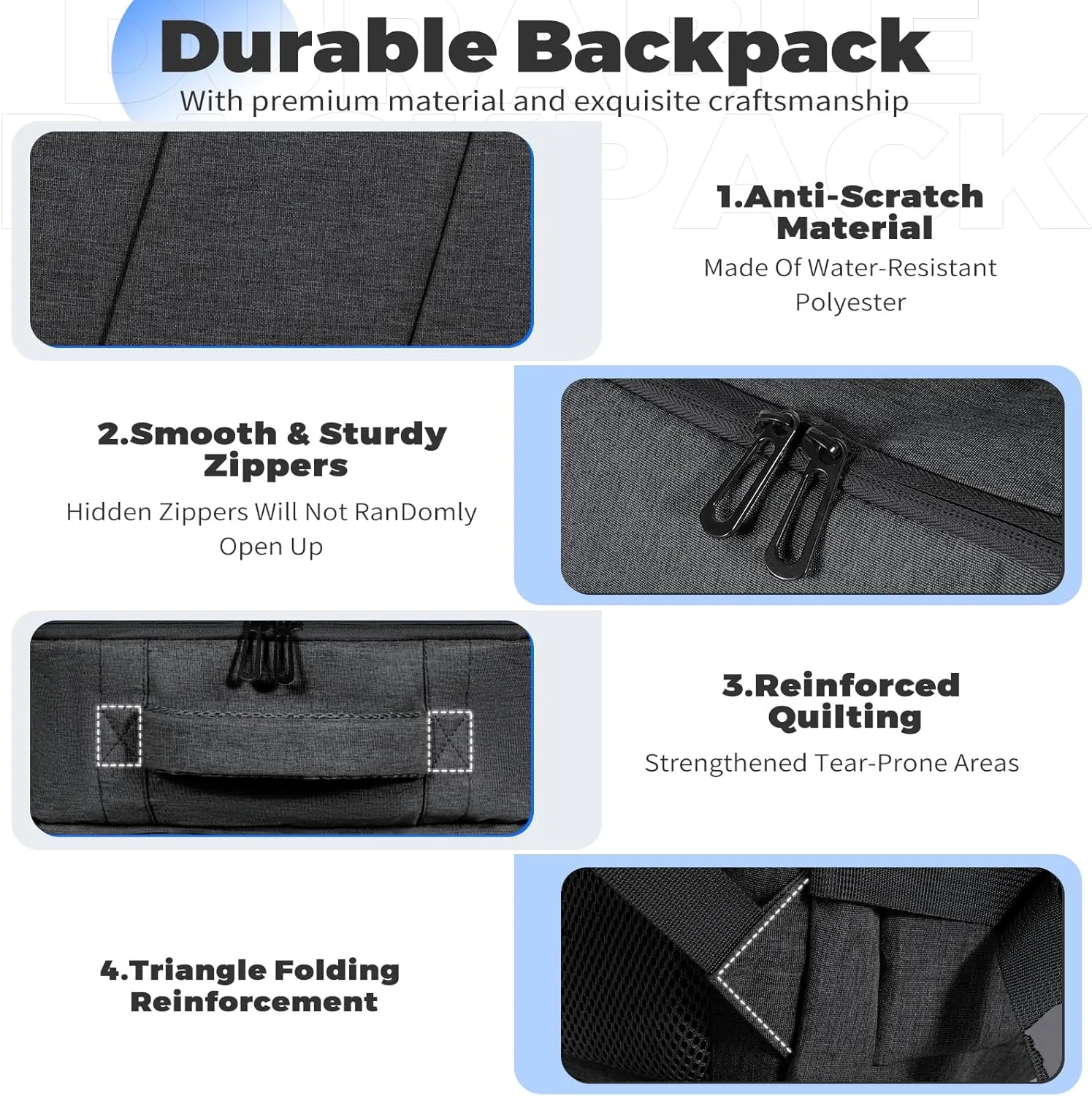 Travel Backpack for Women Men, Carry on Backpack, Airlines Personal Item Casual Daypacks (Dark Gray, Small)