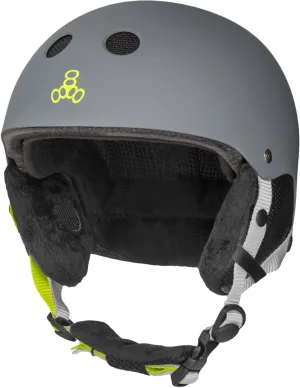 Triple Eight Snow Audio Ski and Snowboard Helmet with Built-in Speakers, Car Rubber, Small/Medium