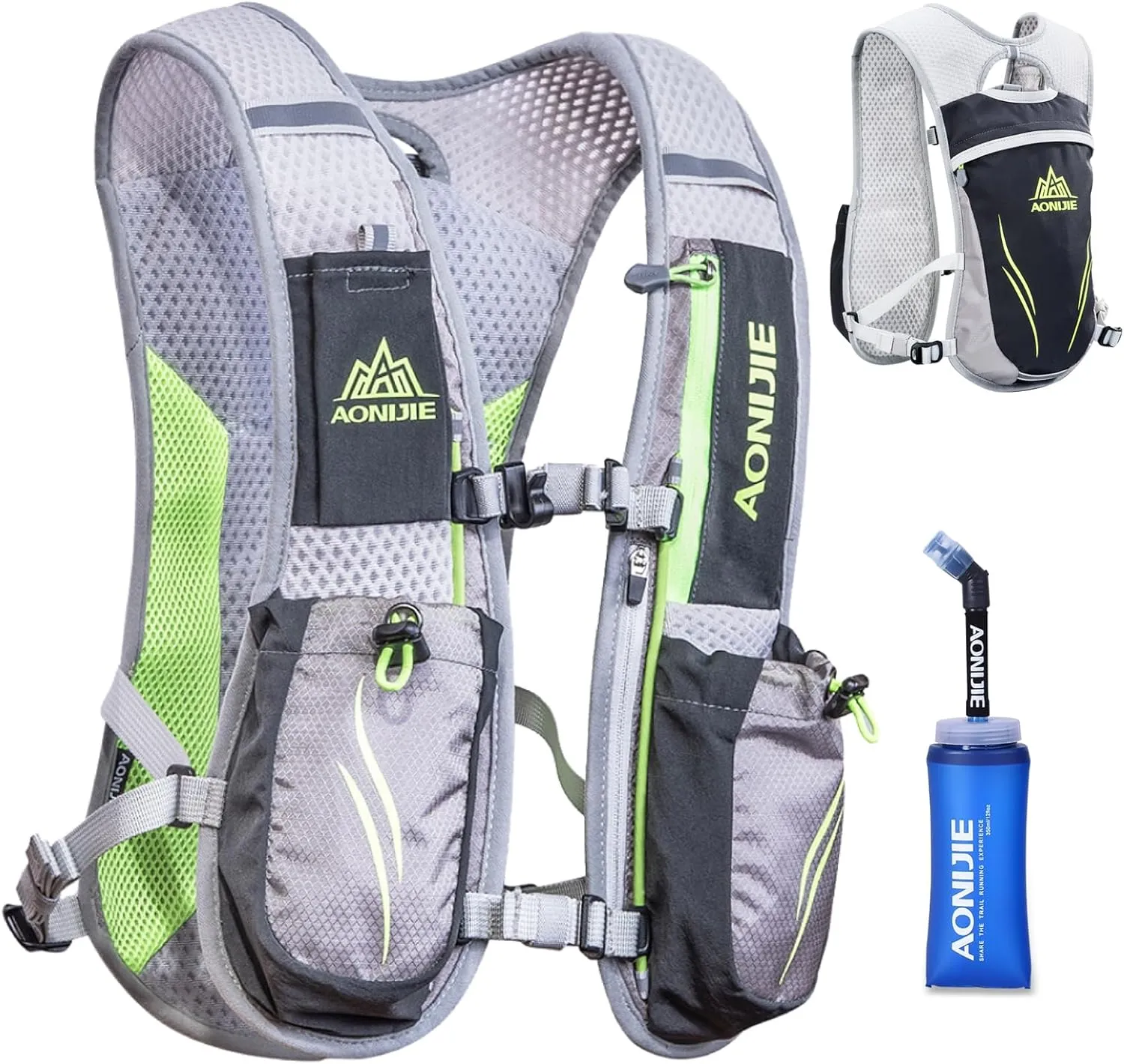TRIWONDER 5L Running Hydration Vest Pack Backpack for Women Men 5.5L Runner Trail Race Marathon Triathlon Cycling Jogging Hiking Gym