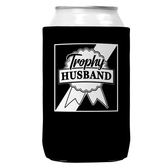 Trophy Husband Regular Can Coozie Cooler