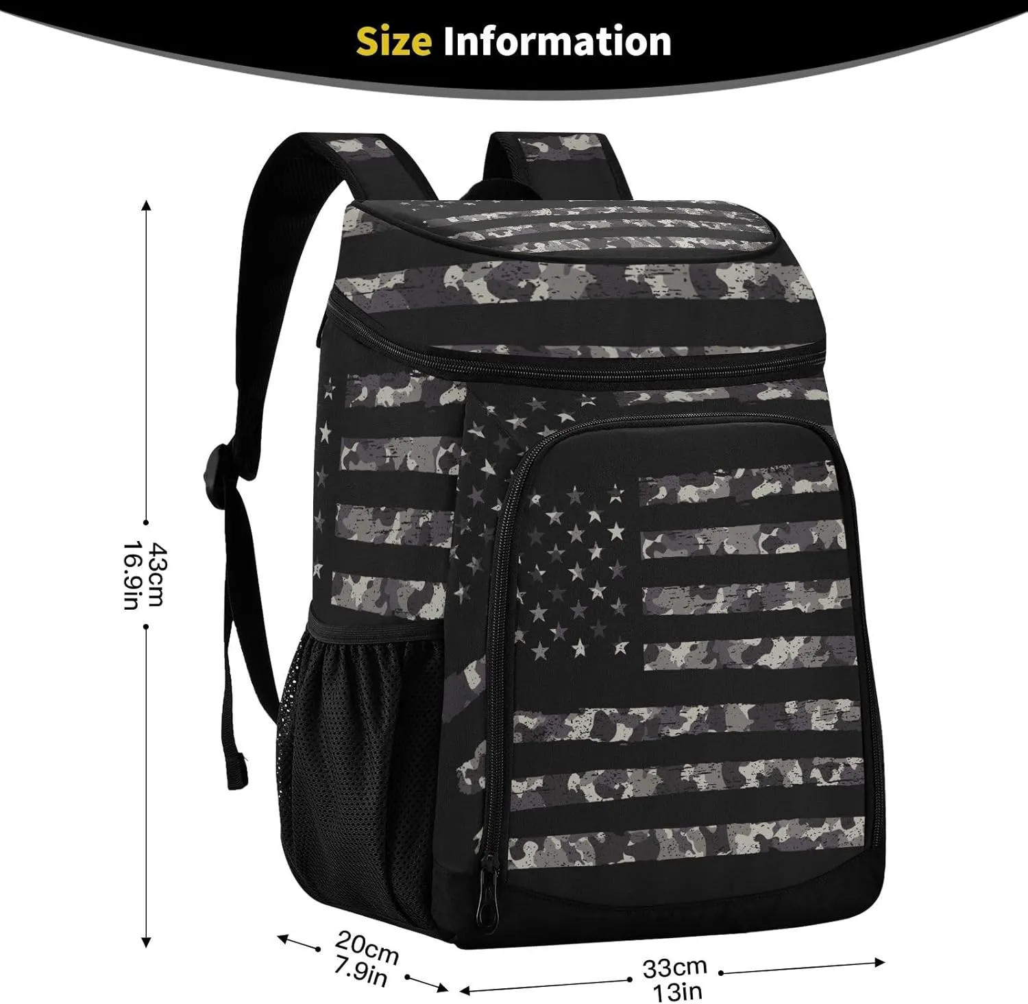 Tropical Pineapples Fruits Cooler Backpack Insulated Leak Proof Beach Cooler Bag Soft Lunch Picnic Hiking Camping Backpack Cooler