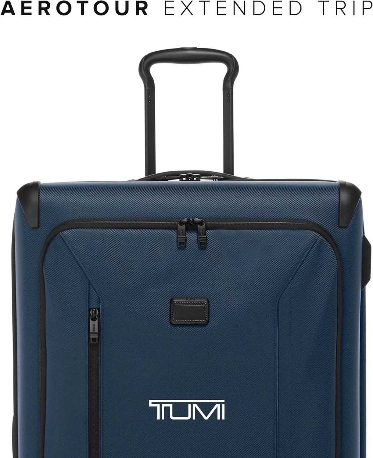TUMI - Aerotour 4 Wheel Expandable Luggage - Men's and Women's Business and Leisure Travel Suitcase - 31" Extended Trip Expandable Packing Case, Navy