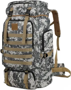 Two shoulder bag Large ty Hiking Backpack Outdoor Camping Rucksack Canvas Trekking Backpack