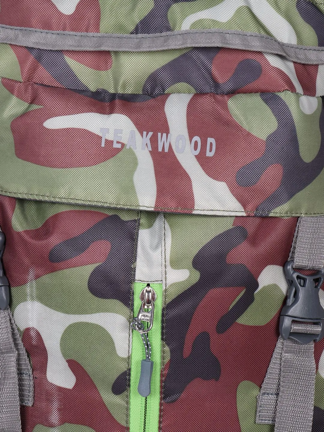 Unisex Green& Black Camouflage Large Rucksack- 75 L
