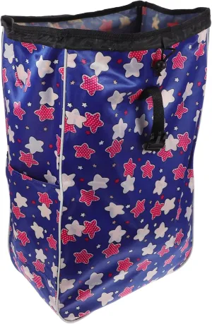 Unomor Foldable Shopping Bag Wheels Large Grocery Tote Waterproof Oxford Cloth Shopping Cart for Daily Use
